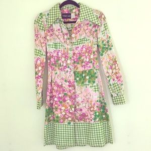 Vintage Strait Lane floral dress - size 8